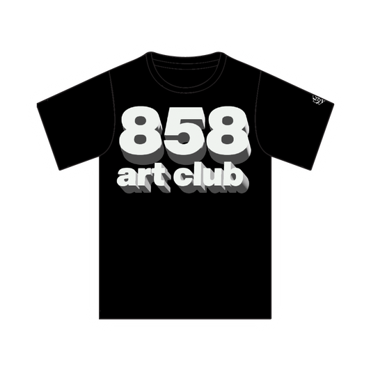 858 ART CLUB T - BLACK